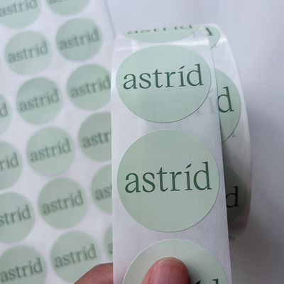 رول استیکر ضد آب وینیل برچسب های گرد چاپ چسب تصویر متنی سفارشی