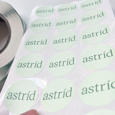 رول استیکر ضد آب وینیل برچسب های گرد چاپ چسب تصویر متنی سفارشی