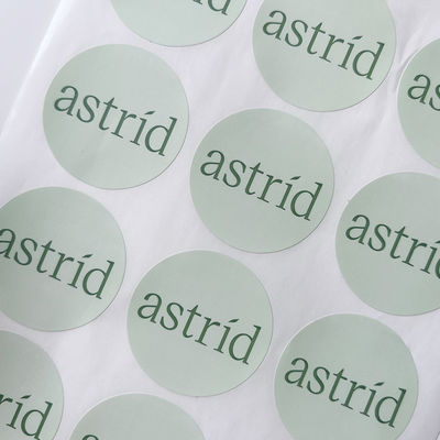 رول استیکر ضد آب وینیل برچسب های گرد چاپ چسب تصویر متنی سفارشی