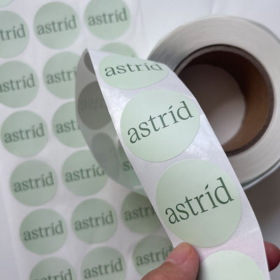 رول استیکر ضد آب وینیل برچسب های گرد چاپ چسب تصویر متنی سفارشی