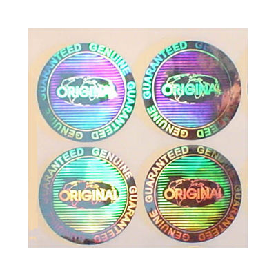 ISO9001 2008 CMYK color Security هولوگرام تابلوچسبها برای گواهی