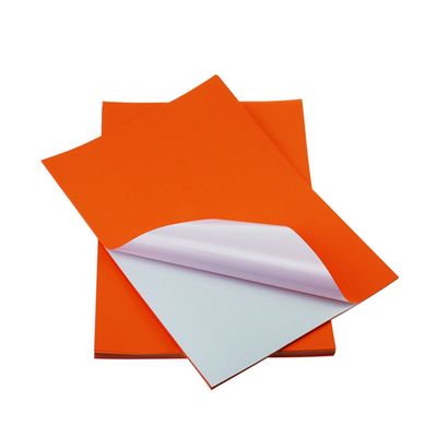 رنگ A4 Premium 100٪ خمیر چوب کاغذ چسب بالا برچسب کاغذ نامه اندازه برچسب وینیل