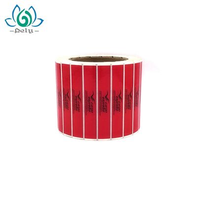 PET Material SGS Custom Tamper Evident برچسب ها بصورت رول
