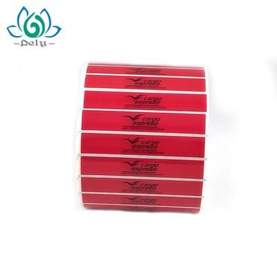 PET Material SGS Custom Tamper Evident برچسب ها بصورت رول