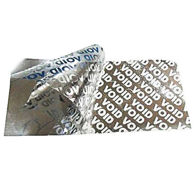 Logo Die Cut Tamper Evident Security Labels را سفارشی کنید