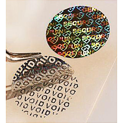 Logo Die Cut Tamper Evident Security Labels را سفارشی کنید