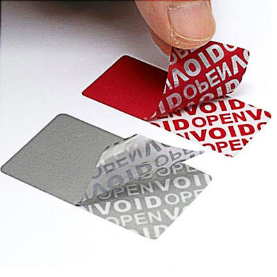 Logo Die Cut Tamper Evident Security Labels را سفارشی کنید