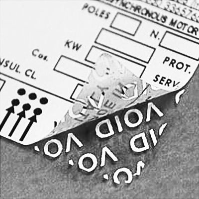 ISO9001 معتبر بودن Tamper Evident برچسب های امنیتی لوازم آرایشی