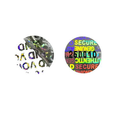 برچسب های ضد جعلی هولوگرافی وینیل ISO9001 Security