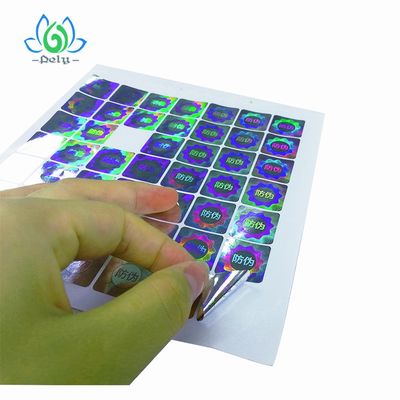 برچسب های ضد جعل نقره ای ضد آب و تقلبی Silver Goil 3D Tamper