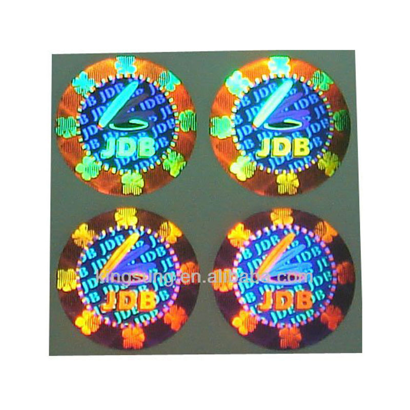 ISO9001 2008 CMYK color Security هولوگرام تابلوچسبها برای گواهی